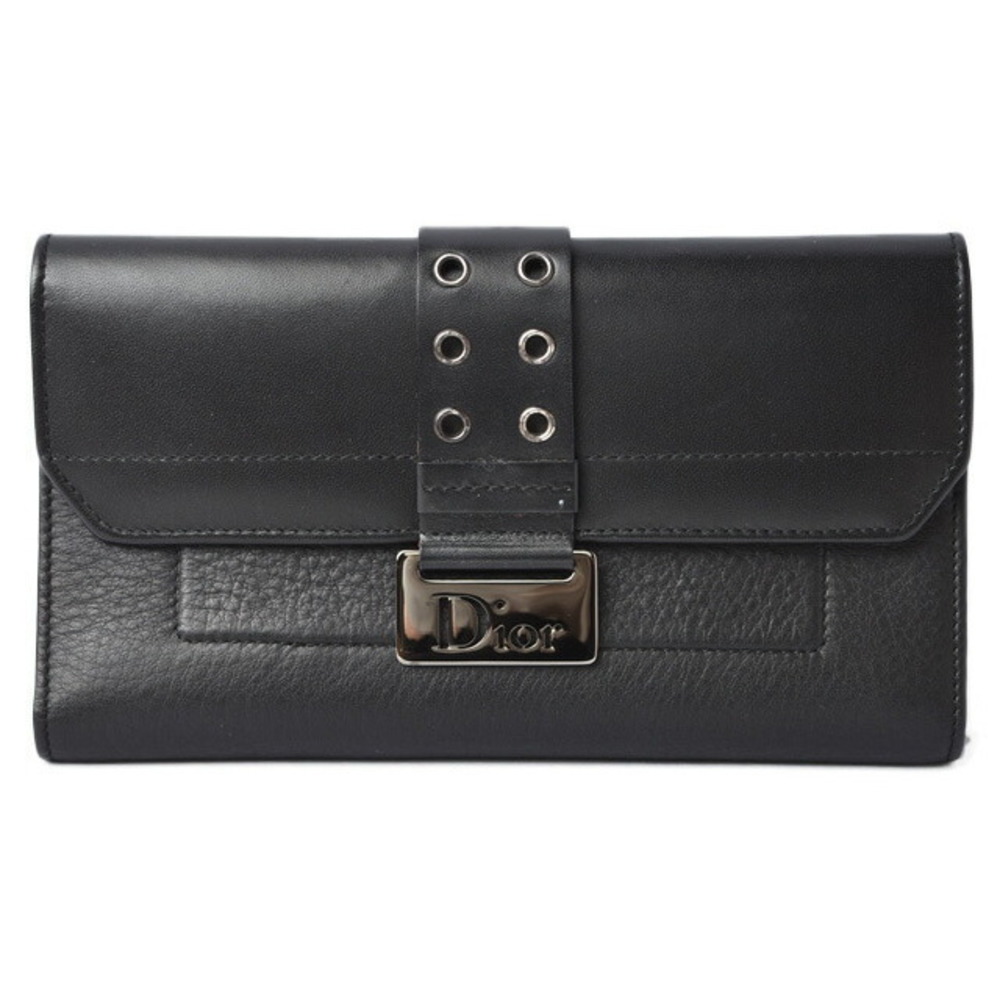Dior Chic Wallet Street Christian Long Black - image 2